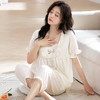 自然醒月坞云朵棉睡衣女夏季（带胸垫）短袖七分裤可外穿夏天甜美家居服套装QH 商品缩略图14