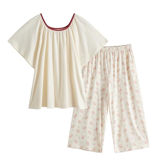 康妮雅女式短袖中裤套头套装 商品图6