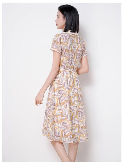 「自」全新升级【铂金会员192/天猫259/差价67】(03922)洛诗琳度假风连衣裙女2025夏季新款洋气减龄显瘦气质百搭裙子 商品图4