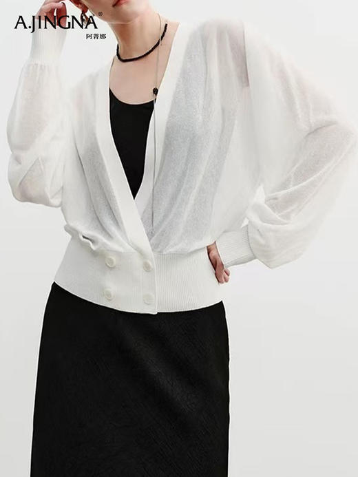 【春夏温柔】阿菁娜穿搭宽松廓形感空气罩衫F30X318001 商品图4