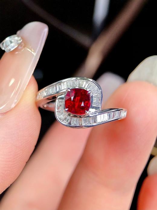 1.09ct刻面红宝石戒指 商品图2