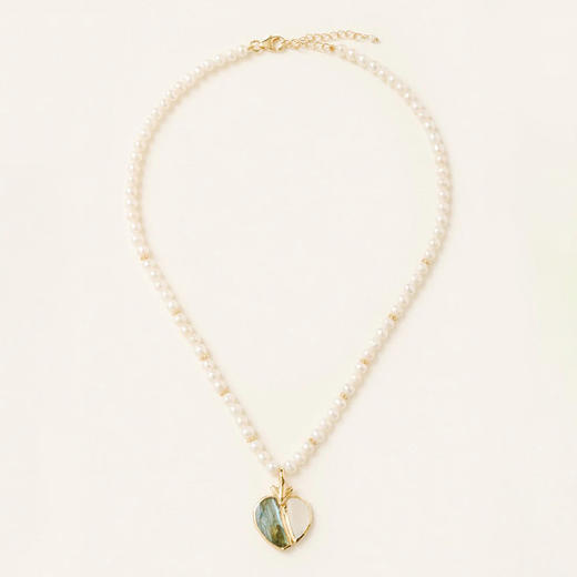 订购10周到｜Carousel Jewels-Lola-心形 拉长石 月光石 珍珠 项链［英国设计师］ 商品图1
