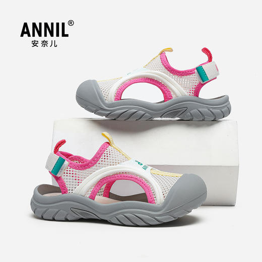 ANNIL/安奈儿夏季男女超轻镂空便软底沙滩运动凉鞋2025夏款HM5205359 商品图1