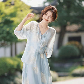 ORIGNAL&CO新中式风三件套系列 ，不挑身材，上身温柔中又悄然释放着古典美【预售3-5天内发货】