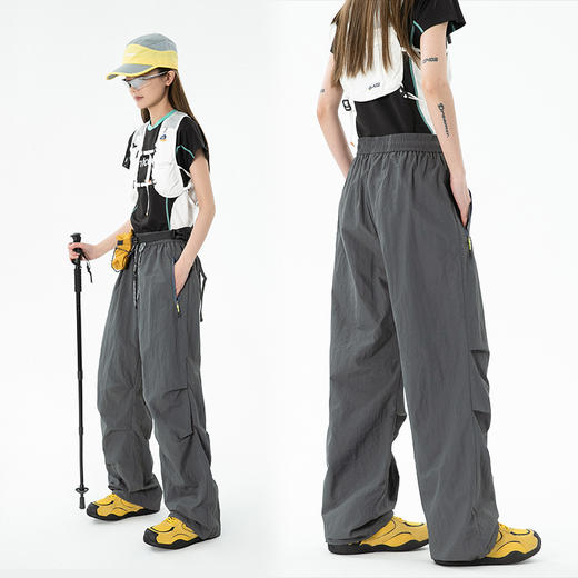 LUCKY DEER/幸运鹿情侣款防泼水时尚伞兵裤 商品图3