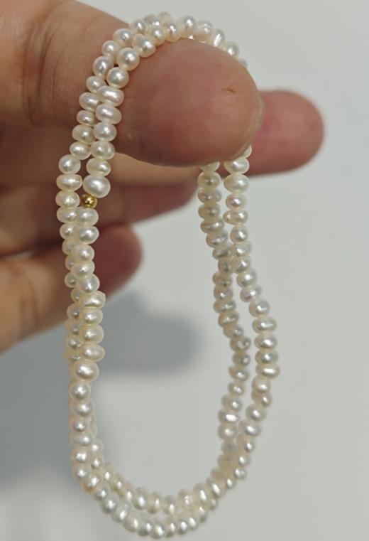 珍珠【毛毛虫】毛毛虫珍珠叠戴手链 商品图0