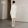 AD春季职业装气质女神范白色连衣裙女高端收腰西服裙主持人正装 商品缩略图4