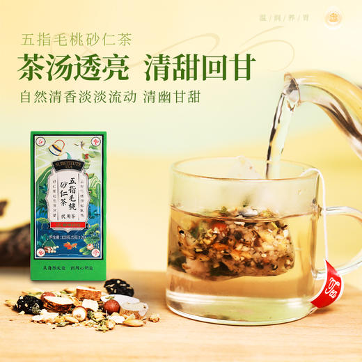 康美五指毛桃砂仁茶5g*20袋/盒 养生茶饮代泡茶 商品图4