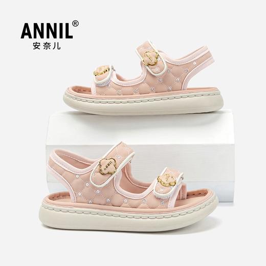 ANNIL/安奈儿女童公主露趾沙滩凉鞋2025夏季新款HG5206271 商品图0
