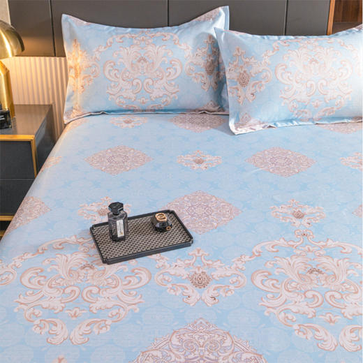 悠梦嘉居雅韵蓝菱冰丝软席三件套 商品图1