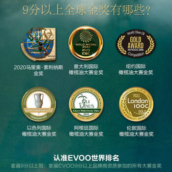 欧丽薇兰 Olivoila 食用油 特级初榨橄榄油1.6L /粮油调味 /食用油 /橄榄油 商品图6