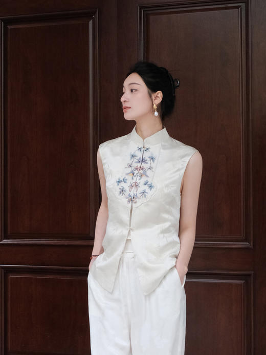 盛唐牡丹| 手工刺绣如意对襟上衣 商品图5