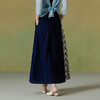 【林栖设计小店】纯棉半身裙拼镂空蕾丝绣花立体优雅2025夏季新品裙子女1952062 商品缩略图6