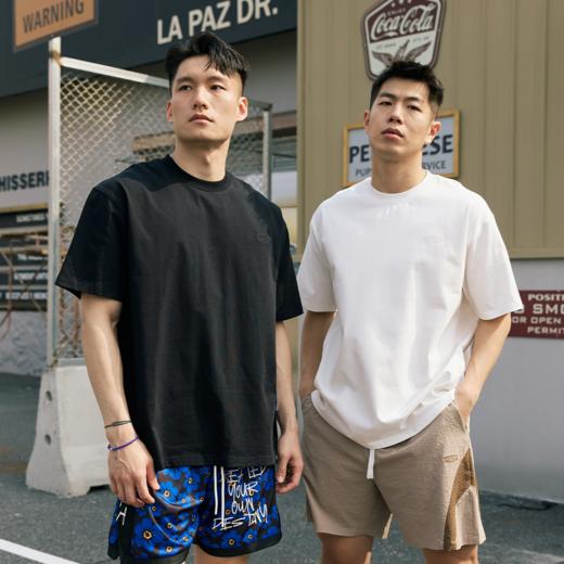 LUSHISI捍卫梦想主题COOLMAX速干运动休闲短袖纯色圆领t恤宽松男 商品图4