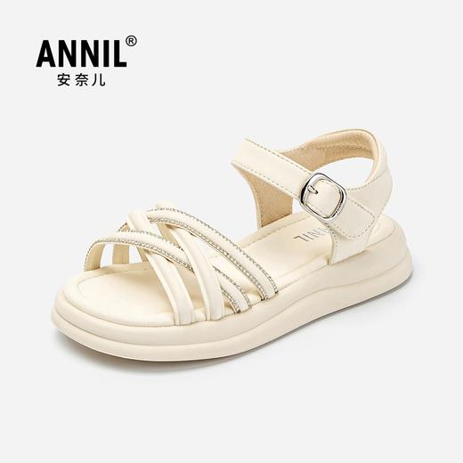 ANNIL/安奈儿童鞋儿童运动凉鞋女童软底透气2025夏季鞋潮流休闲中大童鞋HG5206275 商品图4