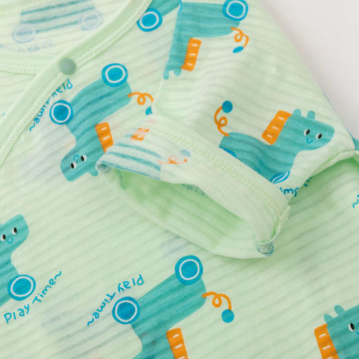 【清促】嘟嘟家 婴儿哈衣男童夏装新生儿连体衣夏季宝宝和尚服 商品图3