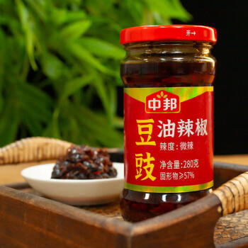 中邦蒜蓉辣椒酱 调味品 拌饭酱拌面酱下饭酱辣椒酱佐餐酱 230g*2瓶 /粮油调味 /调味品 /中式酱料 商品图0