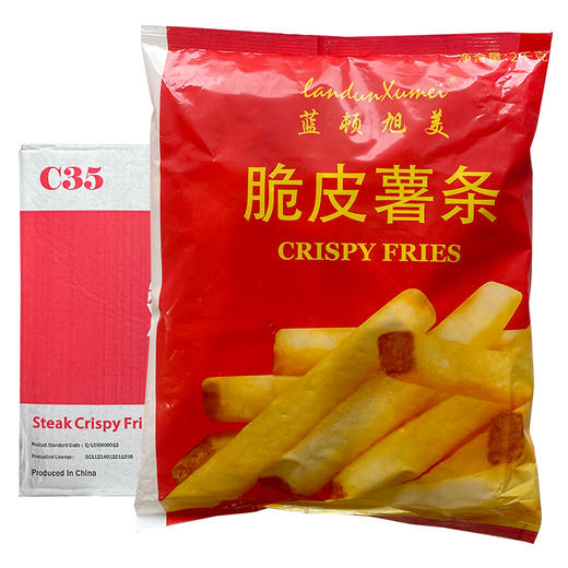 蓝顿旭美牛排薯2kg整箱6袋薯条冷冻半成品空气炸锅油炸小吃西餐土豆条粗薯条牛排薯 商品图6