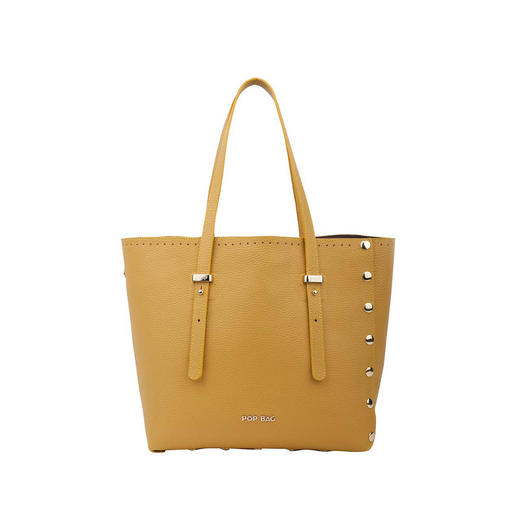 M1FG39BG39H039 POP BAG 女款黄色荔枝纹MEDI同色单肩包 商品图0