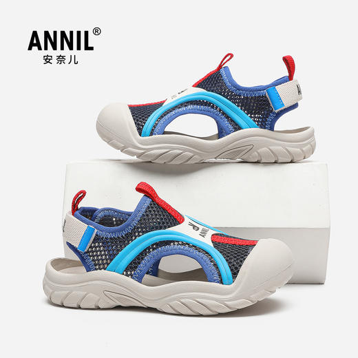 ANNIL/安奈儿夏季男女超轻镂空便软底沙滩运动凉鞋2025夏款HM5205359 商品图2