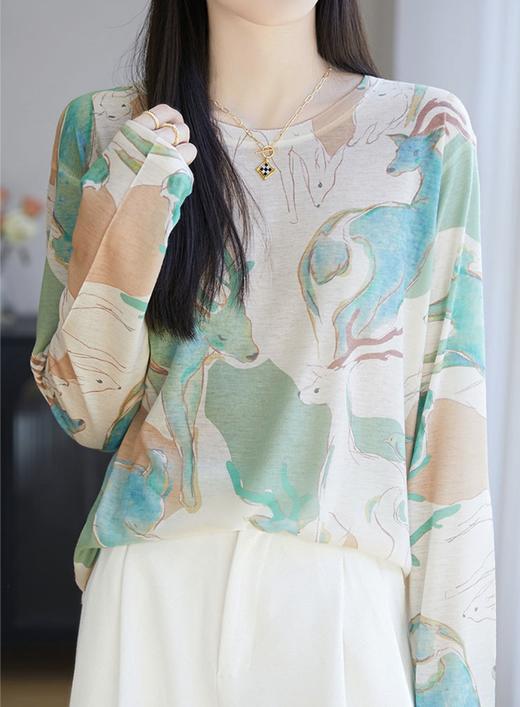 定位印染天丝超薄丝棉轻薄防晒衫 商品图9