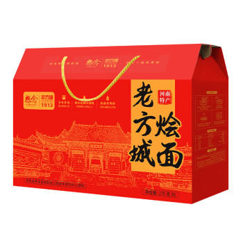 想念挂面 1913老方城河南羊肉烩面年货礼盒 6*179g 过节送礼河南特产 /粮油调味 /方便食品 /有料煮面 商品图3