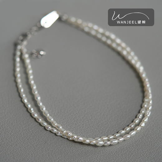 珍珠【朝—】双层野生keshi手链 商品图3