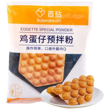 百钻鸡蛋仔预拌粉300g 家用烘焙港式糕点原料 做冰淇淋鸡蛋仔材料 /粮油调味 /烘焙原料 /烘焙粉 商品图3