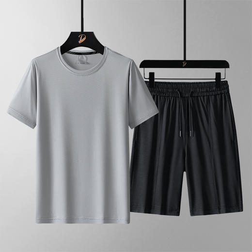 【网孔透气冰丝 清爽不粘腻 四维高弹】休闲冰丝2件套 商品图5