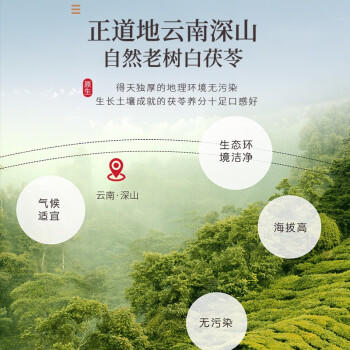 福东海  茯苓250克 云南白茯苓块丁新货茯苓片可磨粉搭中药材祛煲汤湿茶 商品图4