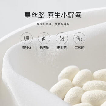 水星家纺蚕丝被100%蚕丝被子春秋被单人空调被芯被褥约3斤150×210cm 商品图0