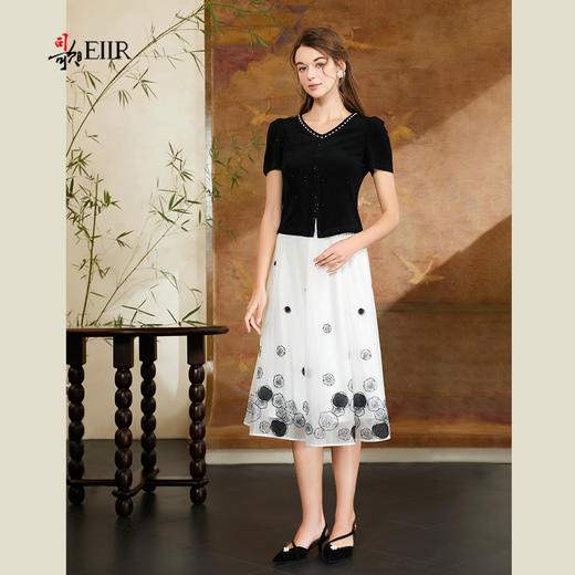 司歌渐变烧花重工伞裙C911273X 商品图4