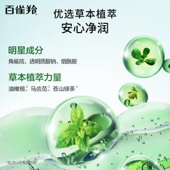 百雀羚（PECHOIN）草本精萃保湿靓采洁面膏95g温和洁净不紧绷生日礼物 商品图6