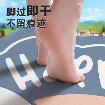 大江 浴室地垫 吸水脚垫浴室防滑垫卫生间地垫卫浴40x60cm 商品图4