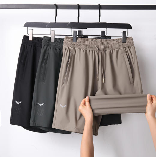 【DK】大依优型大码男装冰丝短裤五分裤中裤弹力加肥加大大号短裤运动男士胖子 商品图6