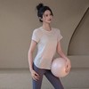 跃牌【安琪拉系列】夏季竹节纱透气瑜伽T裇镂空美背运动上衣女TX41025 商品缩略图3