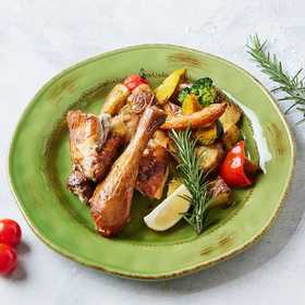 (1/4只)香料烤散养鸡佐时蔬 Roasted Chicken with Potato & Vegetable