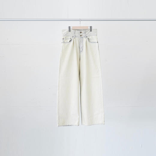 DAIRIKU Ice Wash W-Velt Wide Denim Pants冰雪洗水洗牛仔阔腿裤 商品图3