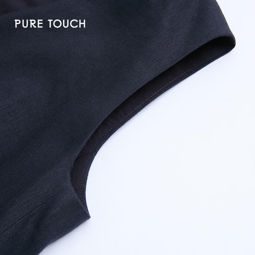 PURE TOUCH经典黑色修身无袖西装马甲 1313242131 商品图2
