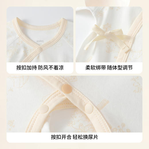 【实体店同款】男女宝宝连体衣两件装夏季新款安奈儿童装YM521736 商品图4