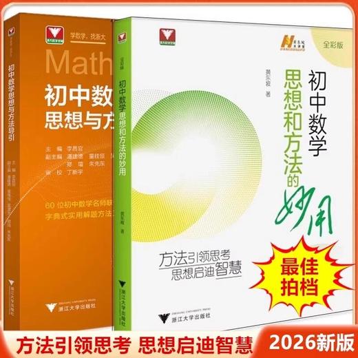 初中数学思想和方法的妙用导引七八九年级100个挑战性突破重难点 商品图0