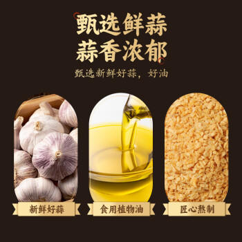 湾琴河 蒜头酥100g 潮汕特产酥炸蒜蓉酱粉丝扇贝虾生蚝腌面汤粉调味料 /粮油调味 /调味品 /复合调味料 商品图1