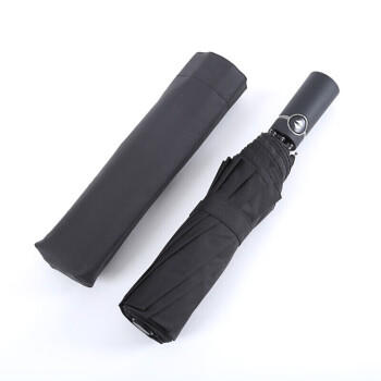 美度（MAYDU）全自动雨伞三折超大号男士商务10骨商务伞M3351黑色 商品图2