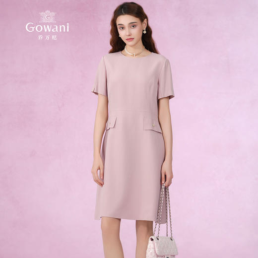 乔万尼夏连衣裙简约职场气质显瘦ET2E217 商品图2