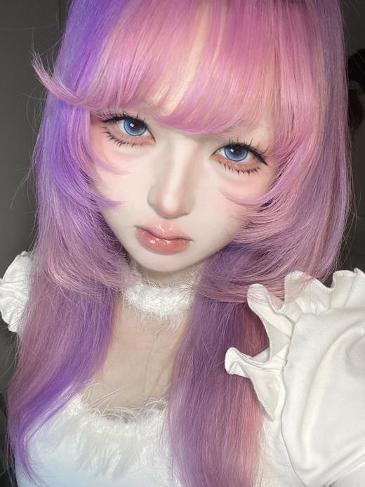 Lillilly旗下|Y26粉茸花&Y27蓝梦蝶 | 14.5mm白狮参考着色大直径 | 月抛2片 商品图9