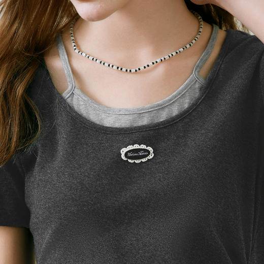 【商场同款】诗凡黎假两件连衣裙2025夏新款开叉中长裙3G4290171 商品图3