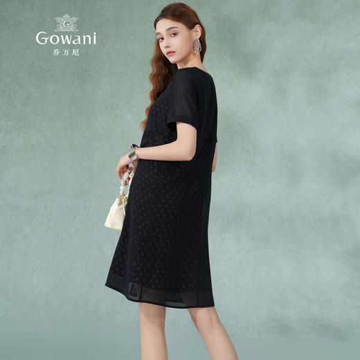 乔万尼夏季连衣裙里料真丝新款H版假两件ET2E209 商品图4