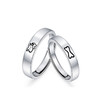KADER萌趣爱恋 情侣对戒 s999 足银 情侣戒指纯银小众设计生日礼物送男女友 商品缩略图0
