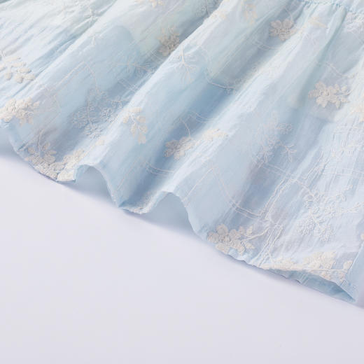 奢姿大码女装2025夏季减龄小碎花连衣裙胖妹妹纽扣装饰方领裙子9952890398 商品图4