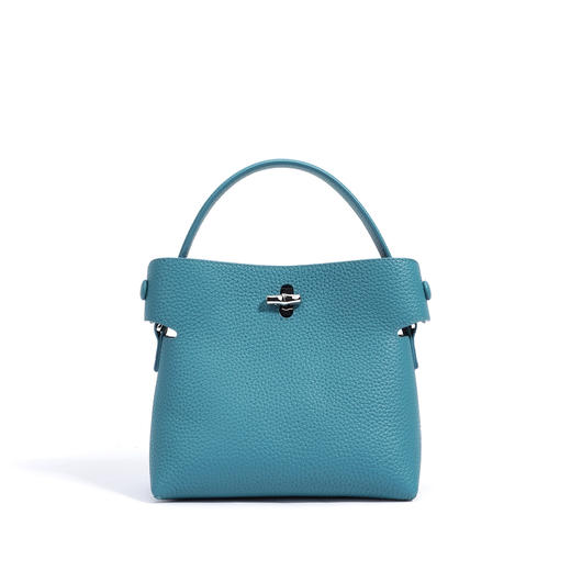 【预售3天】2025小众竹节包荔枝纹托特包通勤韩版迷你水桶包DDF9953 商品图2